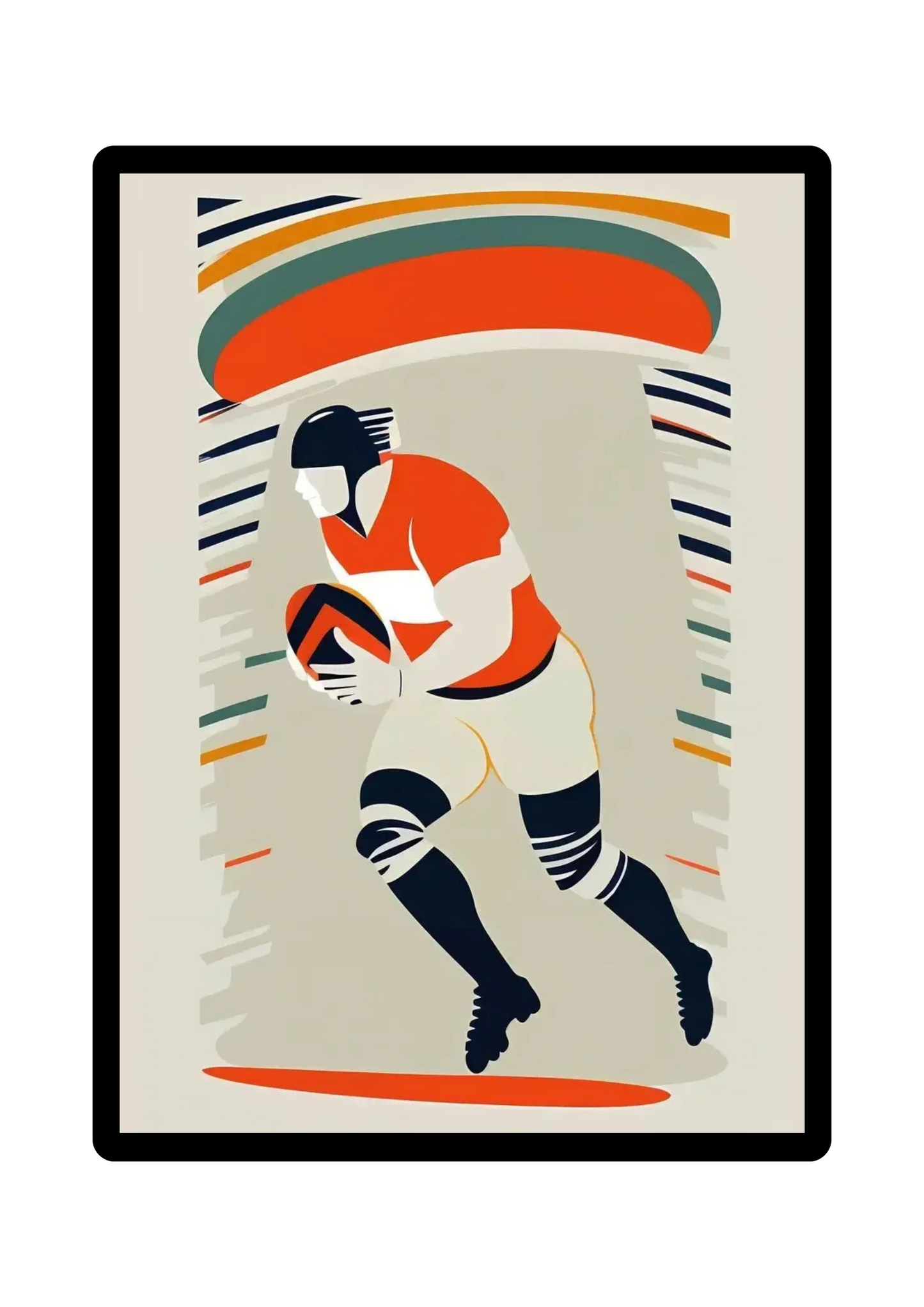 Affiches "Minimalisme de l'Ovale" Rugby World