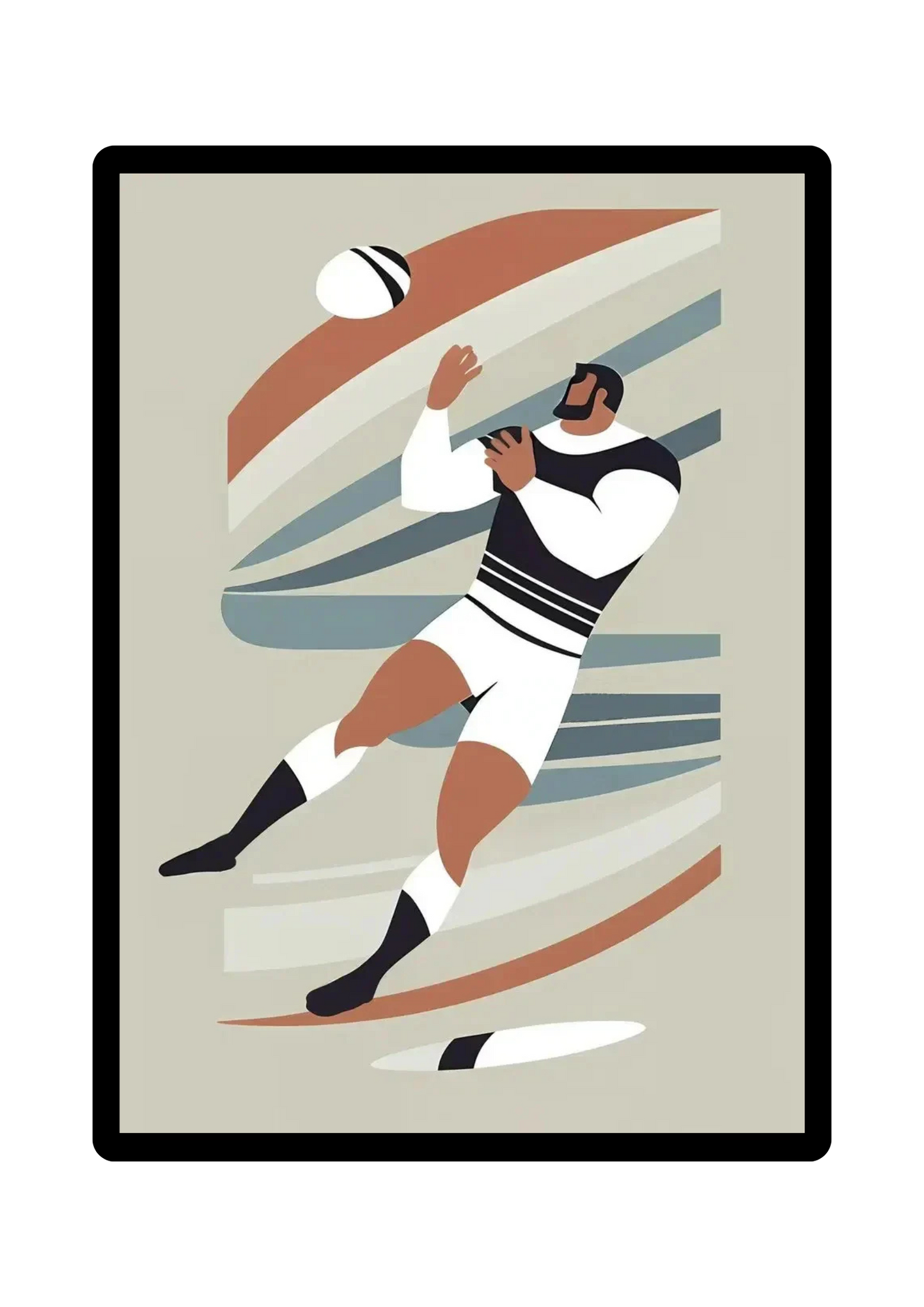 Affiches "Minimalisme de l'Ovale" Rugby World