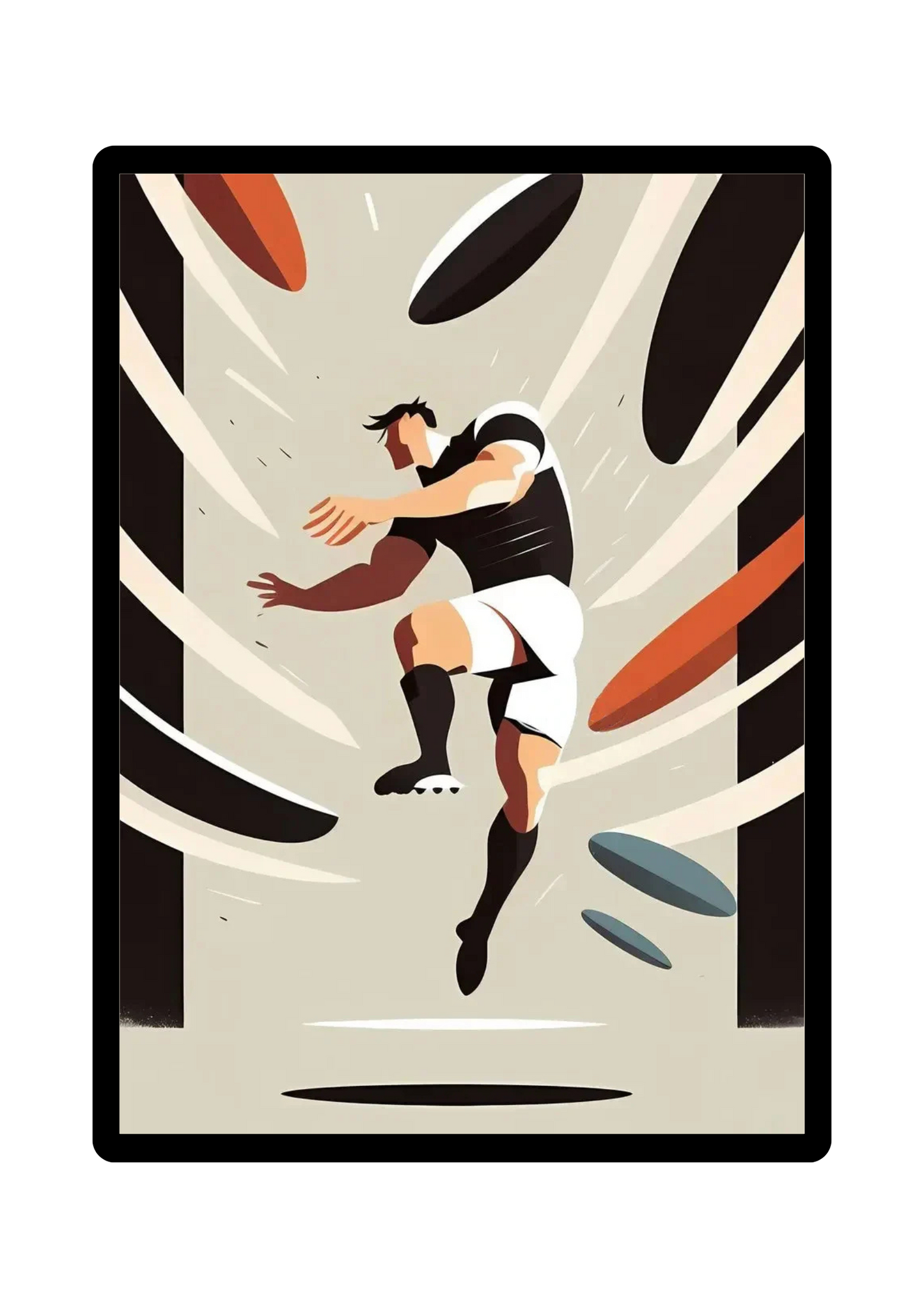 Affiches "Minimalisme de l'Ovale" Rugby World