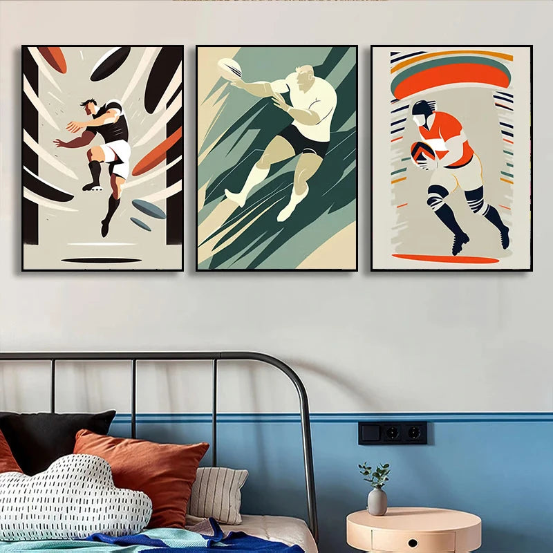 Affiches "Minimalisme de l'Ovale" Rugby World